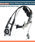 Sienna Toyota Rear Left Power Sliding Door Cable Replacement Kit For 2011 2012 2013 2014 2015 2016 2017 2018 2019 2020 With Spool Control Bracket Linkage Assembly Without Motor No Fuss Install, left rear cable assembly