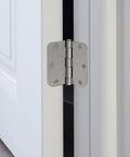 Interior Door Frame Hinges 3-Pack, Water-Resistant And Pre-Lubricated For Left Or Right Handed Doors, Steel Construction, Satin Nickel