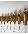Right Threaded One Inch Cooling Water Copper Swivel Joint Rotary Union Connector For High Flow Piping, DN6-DN8 sizes shown