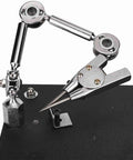 Adjustable Angle Welding Fixture, Third Hand Clamp For Jewelry Making And Microelectronics, Soldering And Repair Tool, Hands Free Workholding For Precise And Comfortable Soldering Sessions showcasing metal clamp and adjustable arm