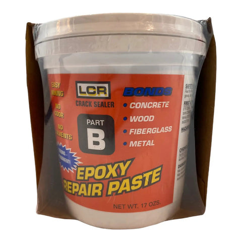 LCR Crack Sealer And Paste For Concrete Wall Leak Repair With High Strength Two Component System, 17 oz Epoxy Part B.