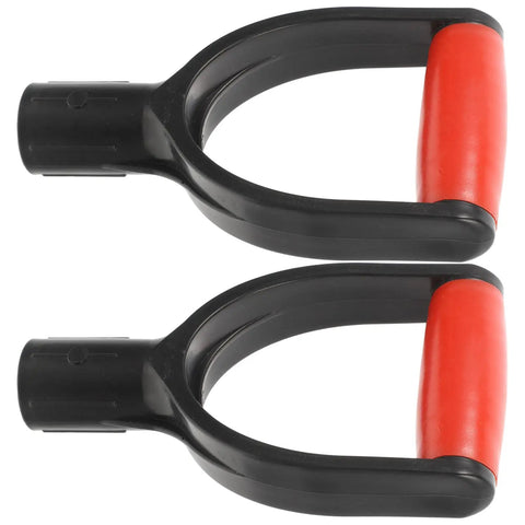 Grip Shovel Handle Replacement 2 Pack D Style Handles Easy Install For Garden Shovels Durable Comfort Fit Anti Deform Build Extends Tool Life And Boosts Leverage