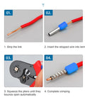 Kickstarter Ready 1000 Pcs Culnflun Wire Ferrule Terminal Kit For Insulated Copper Crimp Connectors To Fix Loose Electrical Wiring On Home Appliances And Automation Gear Without Messy Splices Or Single Wire Frustration Today, crimping steps