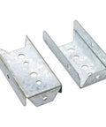 Eight Pack Galvanized Fence Brackets For 2x4 Wood Rails, Heavy Duty Fence Bracket Repair Kit, Hot Dip Galvanized Steel
