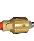 Compact, Heavy-Duty Air-Hydraulic Rotary Union Model 157-016-738 With Smooth Low-Resistance Operation, Fast Response, And Metal Construction For Longevity, Ideal For Confined Spaces And Easy Quick Hookups brass rotary union with threaded end