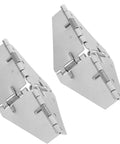 Heavy Duty Folding Table Hinge Set For Iron Furniture Durable High Hardness Seamless Design Great For Dining Table Flap And Cabinet Use Easy To Install And Rock Solid Everyday Meals, showing two metal hinges with springs.