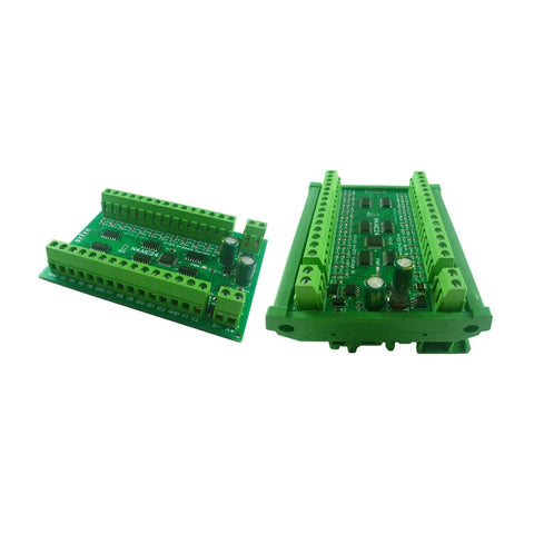 24 Channel RTU Control Module With RS485 Analog Input Collector, industrial grade, plug and play, green circuit boards