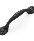 Solid Core Kitchen Cabinet Pulls Pack Of 10 In Black Iron For Doors And Dresser Drawers Luxury Hardware With Three Quarters Of An Inch Hole Center