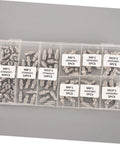 Grease Fitting Assortment Kit 10 Piece Set With Straight And Angled Nipples For Machines And Vehicles Sturdy Steel Construction