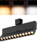 Dope 3 Color Dimmable LED Track Lighting Heads H Type Bright Track Light Fixtures For Kitchen, Wall Art, Shop, 12W, black