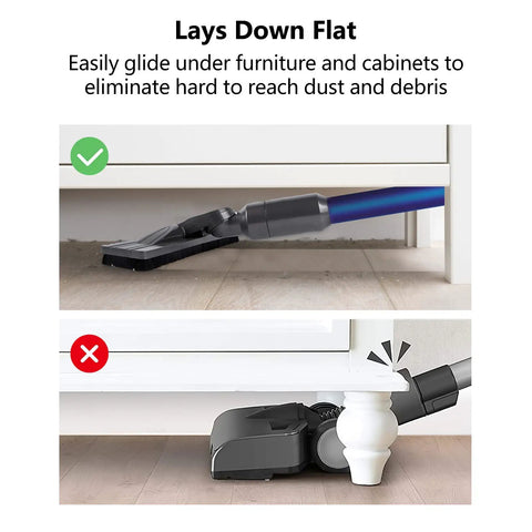 Hardwood Floor Attachment For Dyson V7 V8 V10 V11 Cordless Vacuum Cleaner Built For Dust And Fine Particles Laying Flat Under Furniture