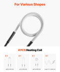 High Output 1800W Magnetic Induction Bolt Heater Kit With Four Swappable Coils includes four different heating coils for versatility.