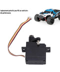 Premium Quality Five Wire RC Servo Motor Designed For 1 18 Scale Radio Controlled Cars features a black plastic housing and connector.