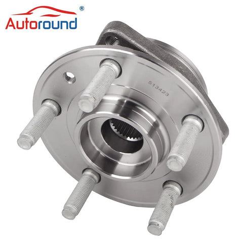 Front Wheel Hub And Bearing Assembly Fits Jeep Wrangler 2018 2023 And Gladiator 2020 2023 5 Lug Non ABS System Flange Diameter 161.52mm Heavy Duty Wheel Hub Replacement For Off Road And Daily Driving product image showing 5 lug design
