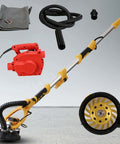 Badass Electric Concrete Surface Planer Angle Grinder 125mm 1600W Power Tool with vacuum attachment and hose.