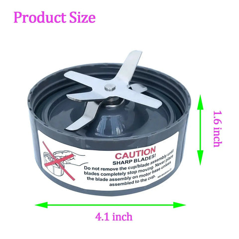 Replacement Blender Blade Kit For 600W And Pro 900W High Speed Blenders Durable Stainless Steel Upgrade With dimensions shown