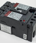 Tough As Nails Three Pole Circuit Breaker Rated 100 Amps At 600 Volt AC featuring electronic solid state trip technology, side view