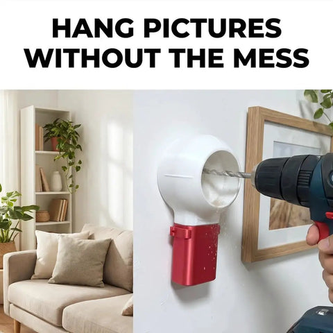 Mess Free Drill Dust Collector Box Attachment For Home Drilling And Picture Hanging Universal Power Tool Dust Catcher Bowl