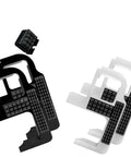 Silicone Nozzle Wiper For Bambu Lab P2S Nozzle Cleaning Kit Designed To Clear Clogs And Residue From High Flow Hotend Includes Two White Brushes For Easy 3D Printer Maintenance And Smooth Printing Performance. Black and white silicone nozzle wiper set for P2S, front view