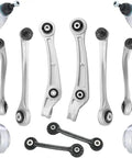 Audi Front Lower And Upper Control Arm Suspension Kit 10 Piece Replacement Parts Fits 2012 2018 A4 A4 Quattro A5 A5 Quattro RS5 Q5 S4 S5 A6 A6 Quattro A7 Quattro Keeps Your Ride Smooth And Tight