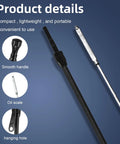 Flexible 21.79 Inch Oil Dipstick For LS Truck Engines Black Housing With Quart And Liter Markings For Easy Oil Level Checks Teflon Lined Compatible With LSX LS1 LS2 LS6 4.8L 5.7L 6.0L 6.2L showing product details