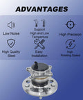 Rear Wheel Bearing And Hub Assembly For 2005 To 2012 Toyota Avalon, 2002 To 2011 Camry, 2004 To 2008 Solara, And 2007 To 2012 Lexus ES350 ES300 ES330 Replacement Drop In Ready Durable And Easy Install Wheel Hub Unit with advantages.