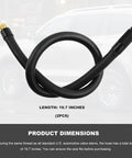 Tire Inflator Extension Tube Nineteen Point Seven Inch Flexible Air Pump Hose Adapter With Brass Screw Thread Universal Valve