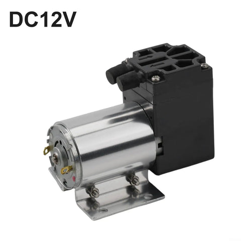 Tough As Nails DC 12V Vacuum Pump compact design with metal and plastic components for gas sampling applications.