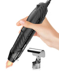 Hand holding Dual Temp Hot Air Gun For Crafting With 6.6 Feet Cord Reflector Nozzle Overload Protection And Two Heat Settings 482F And 662F