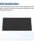 Rectangle Graphite Block Ingot For Melting And Electrolysis, black graphite sheet for crucibles and electrolysis, 50x30x1mm