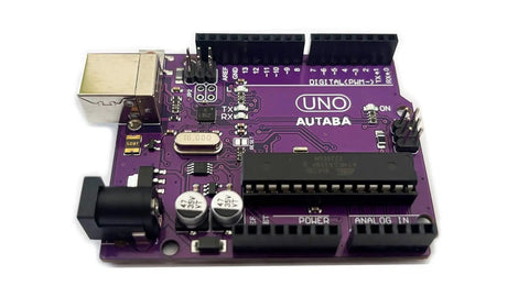 Uno R3 Starter Kit For Beginners Dope Arduino Electronics Bundle With Projects Sensors Wires Breadboard And Simple Step By Step Tutorials To Learn By Doing Through Hands On Projects And Clear Guides. purple Uno R3 board on white background