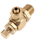 Brass Pneumatic Air Regulator Valve With NPT Male To Tube Fitting Adjustable Flow Control For Auto And Bus Applications Air Pump Heavy Duty Throttle Valve Corrosion Resistant Inline Regulator, brass inline fitting