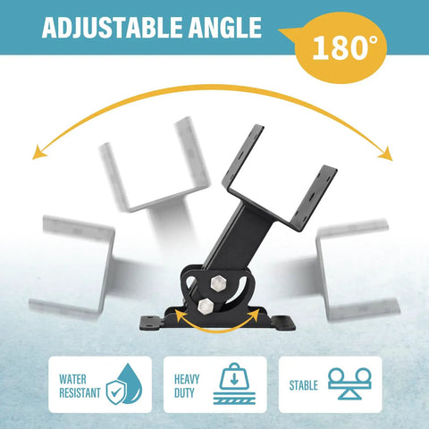 Heavy Duty 4x4 Roof Riser Brackets Kit With 304 Stainless Steel Construction Adjustable Beam Mount Brackets For Roof Pergola Gazebo Built To Last Weatherproof Black Finish 4 Pack