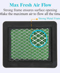 Close-up of 2 Pack Premium Lawn Mower Air Filter for Honda GCV160 GCV190 and Husqvarna 7021P showing strong metal frame and filter mesh.