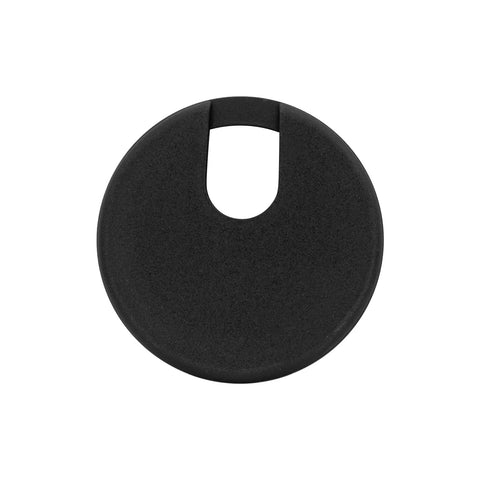 5 Pack Black Round Desk Cable Grommets 3 Inch 76mm Two Piece ABS Plastic Hole Cover for Computer Desk Table Cord Management