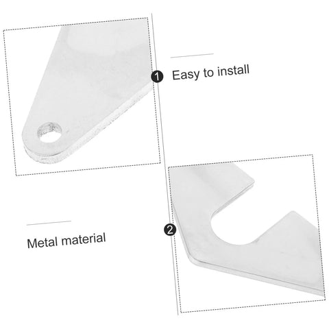 Close-up of Faucet Mounting Plate With Wall Mount Bracket For RVs Campers And Homes Durable Rustproof Clamp Easy Install