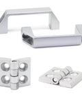 1010 Aluminum Profile Hinges And Door Handles Kit For 1 Inch By 1 Inch Extrusion 10 Series Pivot Hinges With Nut Includes Four 1010 Hinges