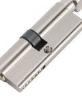 Close-up of key cylinder from Stainless Steel Door Entry Handle Set With Keyed Lever Cylinder Lock Kit For Interior Doors Such As Bedroom Bathroom