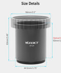 SCT to T Adapter for 2x24 Schmidt Cassegrain Visual Back, 2x24 SCT Female to T2 M42x0.75 Male Thread with size details.