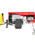 Built Tough 1500 Lb Overhead Electric Hoist Lift Crane For Garage Engine Work, Remote Control Winch with steel cable