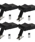 Four Pack Black Rubber Electrical Cabinet Locks Latches Replacement Door Draw Latch For Electrical Boxes And Storage Cabinets