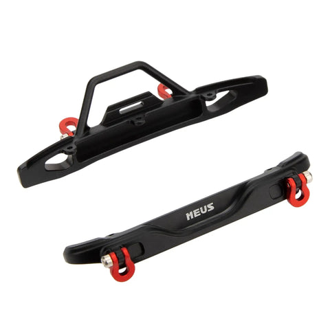 Beefed Up Front And Rear CNC Aluminum Bumper Upgrade For Axial SCX30 C10 Bronco One Thirtieth RC Crawler Fits Stock Body No Modifications Required Tough Trail Ready