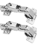 Two Piece 165 Degree Hidden Hinge For Face Frame Cabinets, Clip On Plate No Sweat Install