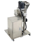 Compact Desktop Semi Automatic Powder Filling Machine Featuring No Sweat Setup And Consistent 10 To 200 Gram Dosing For Coffee Milk Sugar Feed And Bulk Granules, stainless steel construction.