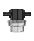Go-To Inline Water Pump Filter 3/8 Inch Hose Barb For Sprayers And High Pressure Cleaners Stainless Steel Screen With Nylon Shell