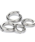 Assorted Stainless Steel Lock Washers Kit M1.6 To M27 A2 304 Grade Split Spring Washers For Auto Enthusiasts, Machinery, And DIY Projects, Easy Install, No Tools Needed, Durable, Surface Safe, Great For Automotive And Gearhead Projects, close-up of stainless split spring washers