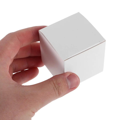 White Square Cardboard Boxes Set Of 10 Easy Assembly Packaging Boxes For Essential Oils Coffee Cups Candles And Gifts Giftable
