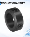 Set Screw Shaft Collars 16mm Bore 1045 Carbon Steel 26mm OD 10mm Wide Axle Collar Clamp For Linear Rod Guidance 4 Pack Heavy Duty Locking Black Oxide Finish