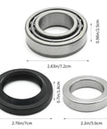 Heavy Duty Rear Axle Shaft Oil Seal Kit Straight Swap Replacement For Nissan Frontier Titan Xterra, includes metal and rubber seals.