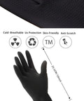18 Piece At Home Hair Dye Kit With Bowl Brush Agitator Dye Comb Clips Caps Gloves Earmuffs And Storage Bag, black gloves shown